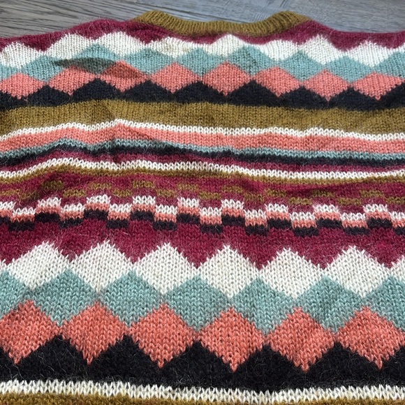 Mohair Geometric Pattern Sweater - Picture 11 of 11